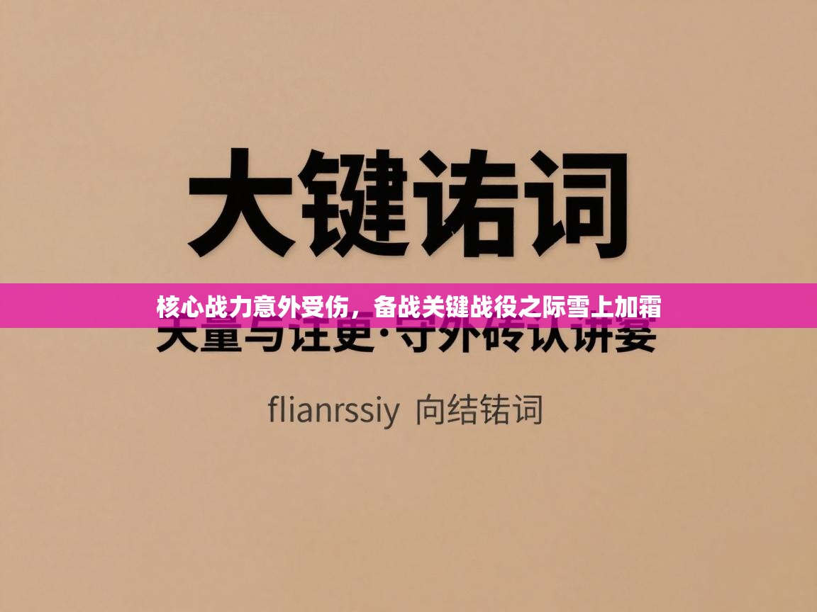 核心战力意外受伤,备战关键战役之际雪上加霜 第2张